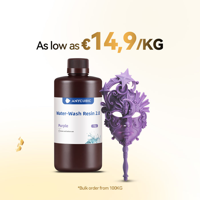 Water-Wash Resin 2.0 10-100KG Deals