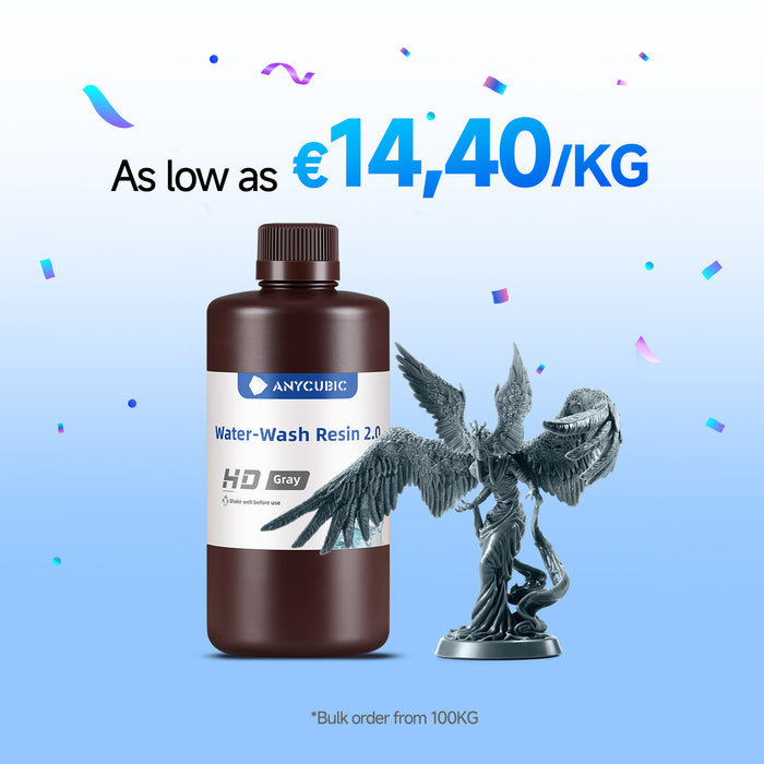 Water-Wash Resin 2.0 10-100KG Deals