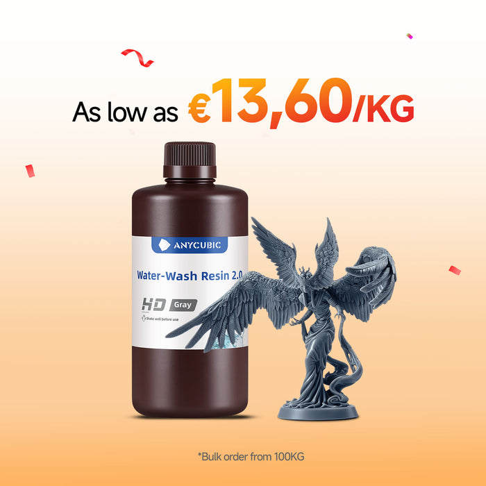 Water-Wash Resin 2.0 10-100KG Deals