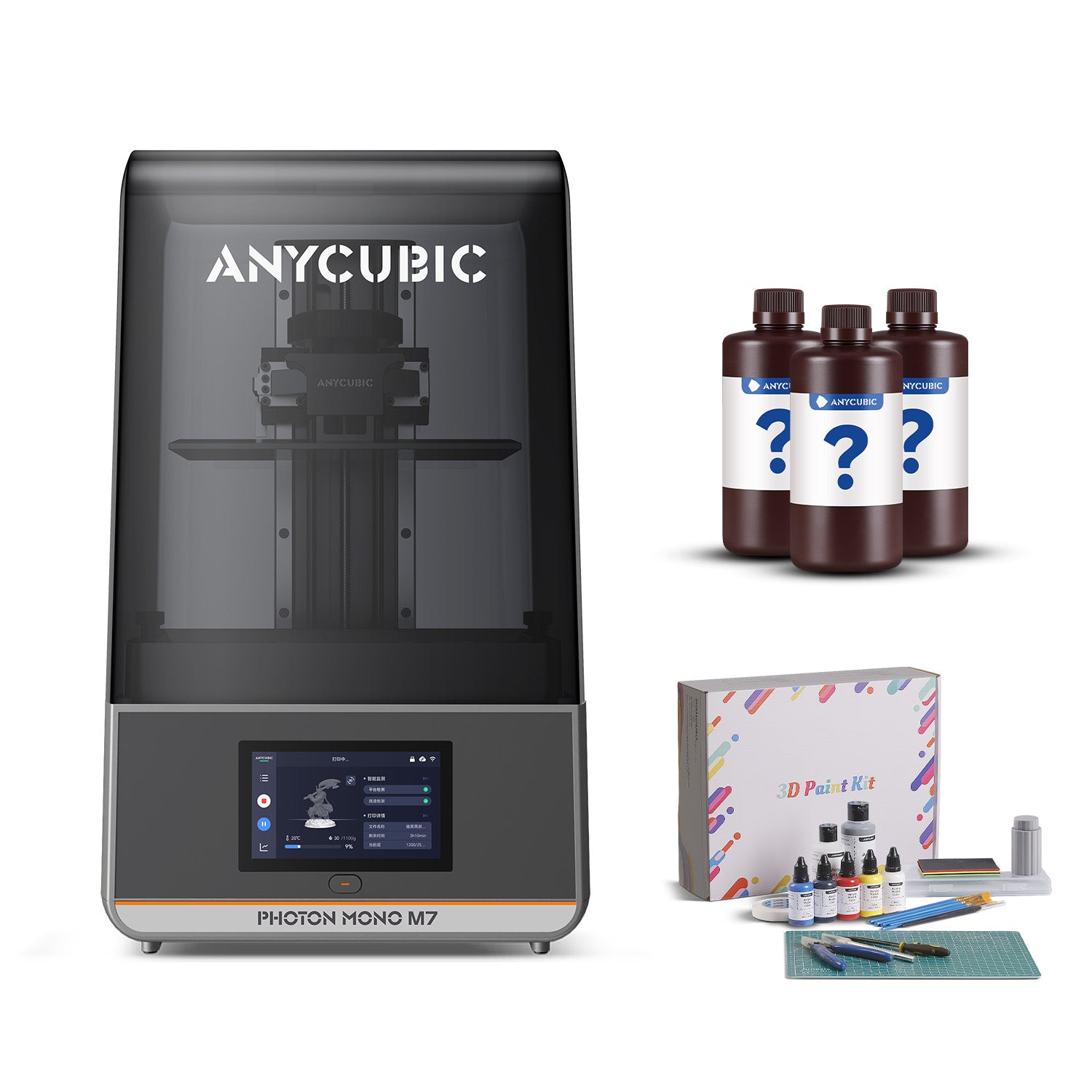 ANYCUBIC Photon Mono M7 Pro + レジンバット3個 Amazon.co.jp: インテリジェントレジンバット - ANYCUBIC Photon Mono