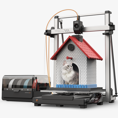 Anycubic Kobra 3 Max Combo 3D Printer, Multicolor Printing 600mm/s High-Speed Printing, Large Build Volume 420x420x500mm