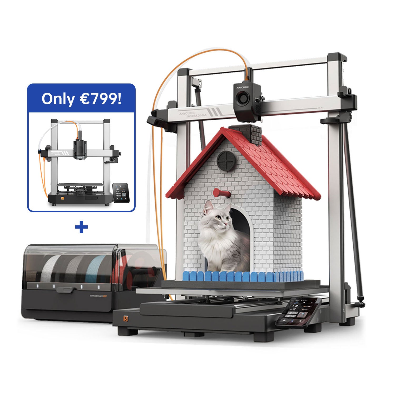 Anycubic Kobra 3 Max Combo + Kobra 3 for Just €799!
