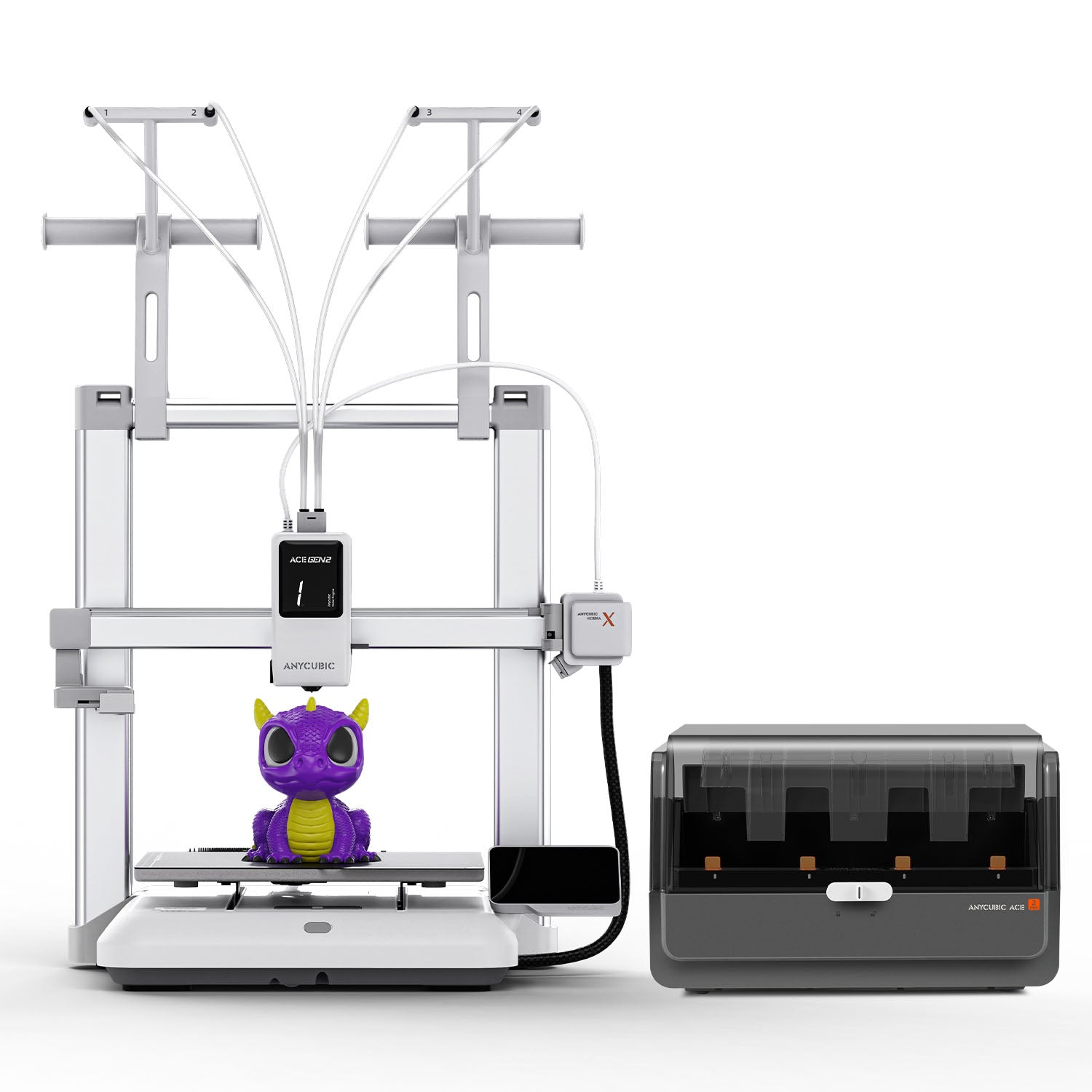 Anycubic Kobra X 4-Color Built-in 3D Printer, Perfect First Layer, Quiet Printing, Stable Printing, Easy to Use for Beginners