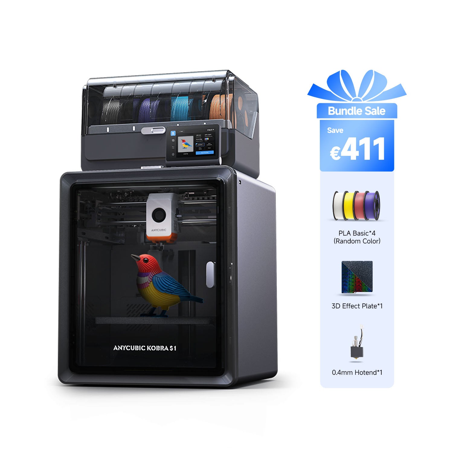Kobra S1 Combo - High-Speed 4-Color 3D Printer for Fast Creation