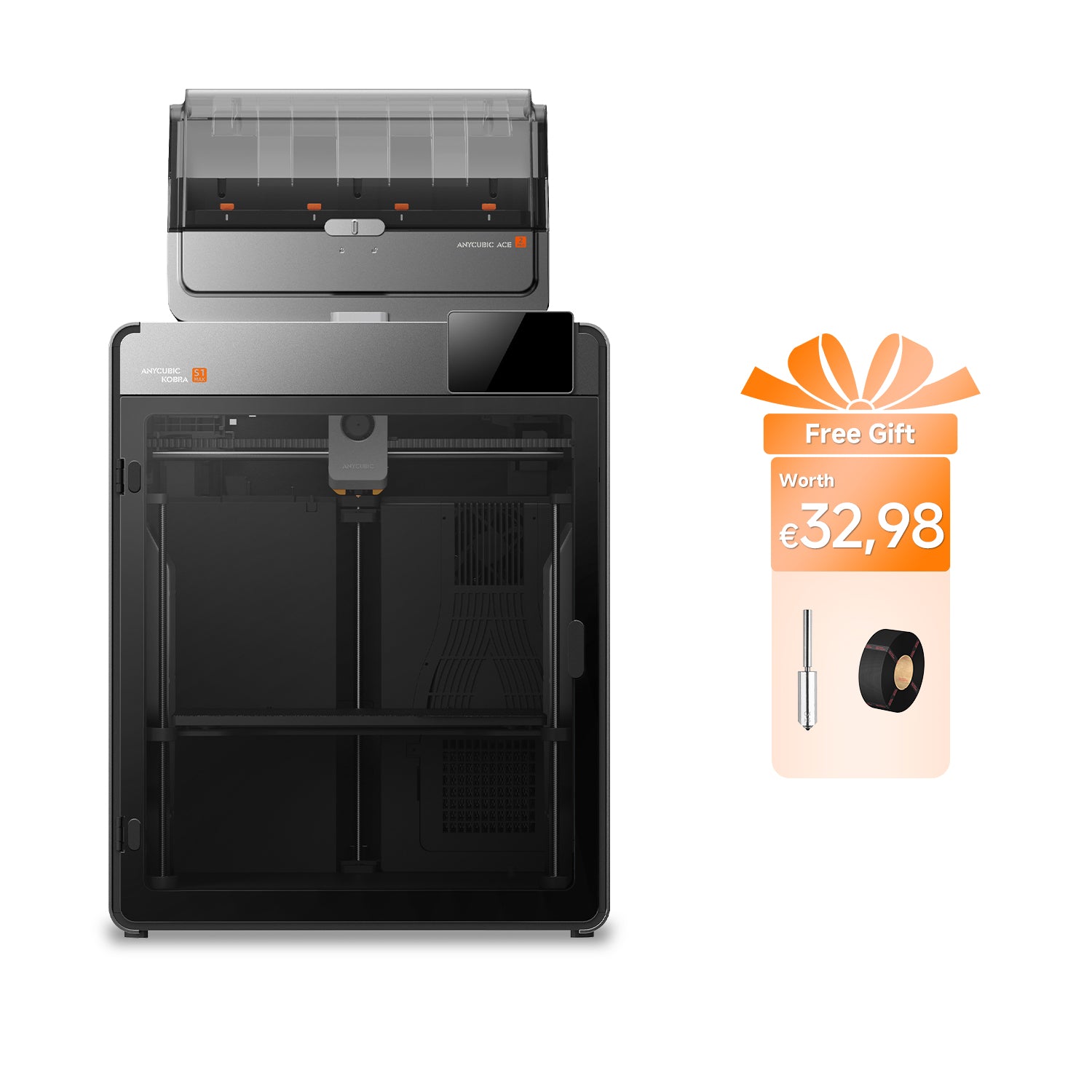 Kobra S1 Max Combo: Large Format 16-Color 3D Printer