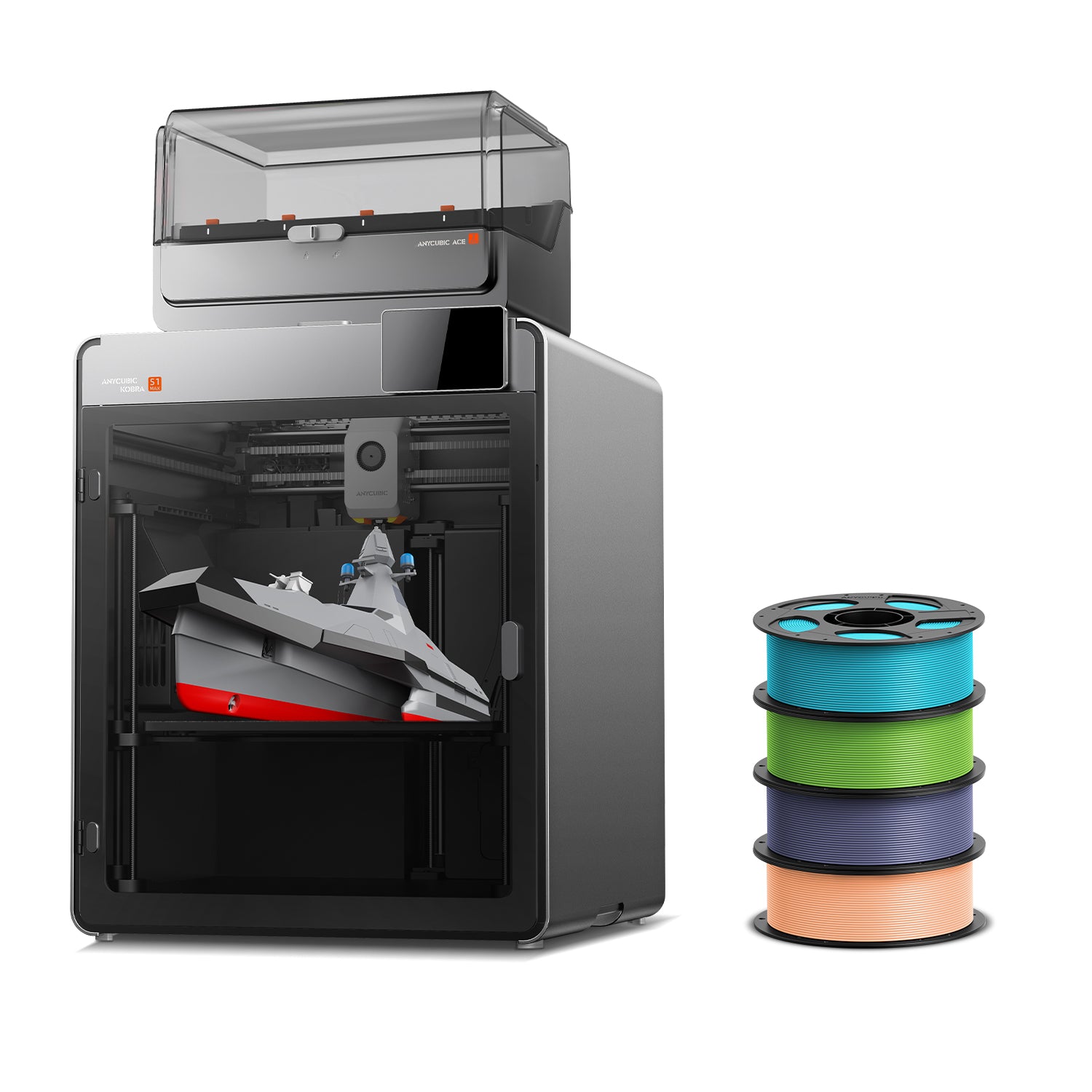 Kobra S1 Max Combo: Large Format 16-Color 3D Printer