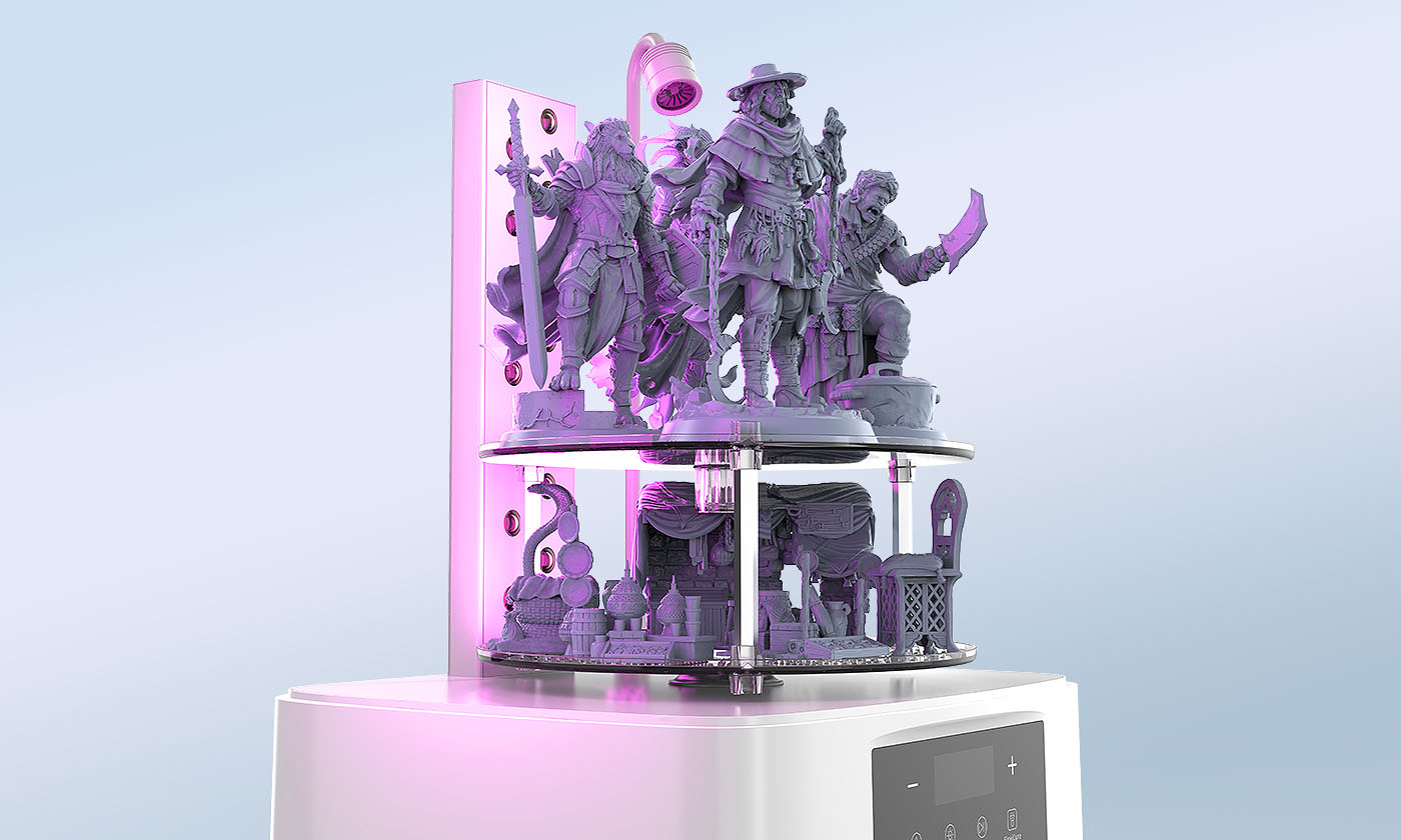 Anycubic Wash & Cure 3 Plus Alkoholtank-Set – Mit Tank, Rotor, Waschkorb & Ständer